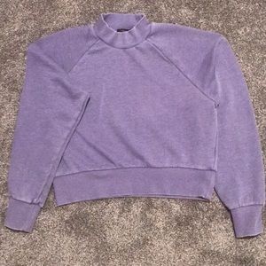 Forever 21 Large Purple Mock-turtle Neck